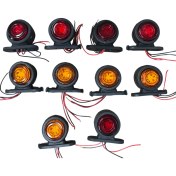 Resim Takoz Lamba 12 LED 12-24V Kırmızı-Sarı 10 Adet Fiyatı 