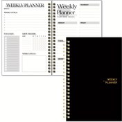 Resim 1 adet Planlayıcı Haftalık ve Günlük Defter Spiral Gün Planı Siyah Akademik Randevu Kitabı 52 Hafta Ajanda Dergisi Üretkenliği Artırmak İçin, Kırtasiye Ofis Malzemeleri, 53 Sayfa, 106 Sayfa 