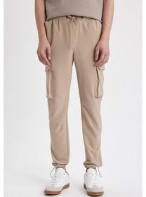 Resim Defacto Jogger Taktik Pantolon Kargo Cepli B3585AX23AUBG185 Bej 