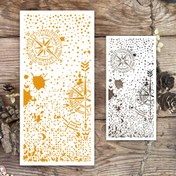 Resim Kar'da Pusula Sanatçı Tasarımlı Şablonlar. DIY Scrapbooking, Kabartma, Fotoğraf Albümleri, Doğum Günü, Noel Kartları ve Diğer El İşleri için Dekorasyon. Her Gün Neşe İçin! 
