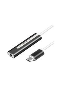 Resim USB Type C 3.1 To 3.5 mm. Jack Harici Ses Kartı 7.1 AUX Çevirici 