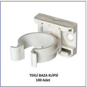 Resim Baza Klipsi Tekli 100 Adet Beyaz 