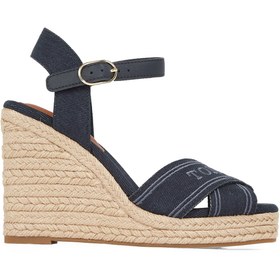 Resim Tommy Hilfiger Tommy Hilfiger Lacivert Kadın Lacivert Kadın Dolgu Topuk Ayakkabı FW0FW08668 Dolgu T 