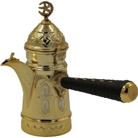 Resim İşleme Motifli Bakır Mırra Cezve 24 Cm 