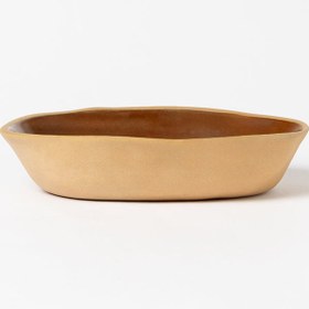 Resim MOCHA STONEWARE GONDOL KÜÇÜK BOY SERVİS TABAĞI 