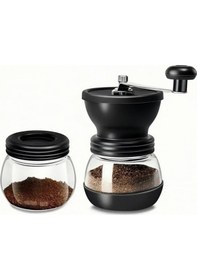 Resim Toptanfoni Pro Kahve Öğütücü Değirmen Seti & Baharat Öğütücü / Filtre Kahve & Türk Kahvesi& Espresso Siyah 