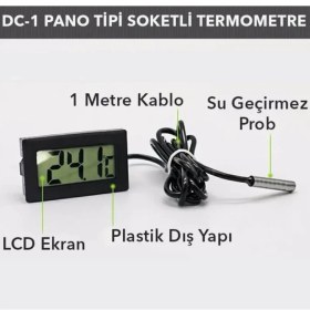 Resim Dc-1 Pano Tipi Soketli Termometre (5' Li Paket) 