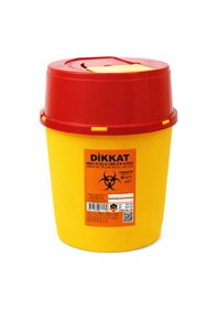 Resim Tıbbi Atık Kovas Sarı, Enfekte Kovası Sarı Renk , Hijyenik Ve Güvenli Kullanım 30 Litre Tüm Adetler Turuncu 