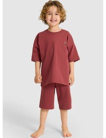 Resim U.s. Polo Assn. Erkek Çocuk Bordo Pijama Takım 50327093-vr014 