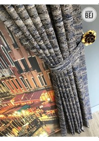 Resim Fon Perde Taç Marka Ultra Dolgun Jakarlı Fonluk 