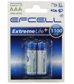 Resim PİL 1.2V 1100 MAH 2Lİ AA ŞARJLI KALEM PİL EFCELL HR06-MICRO 