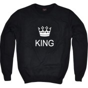 Resim Stonedfame Kıng Baskılı Sweatshirt Spor Sweatshirt 
