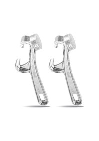 Resim Xurunkeji Adet Alüminyum Alaşımlı Kova Açacağı, 5 Galonluk Kova Açacağı Kılavuzu, Metal Konserve Açacağı Kova Kapağı Anahtarı Kapak Sökme Aracı 