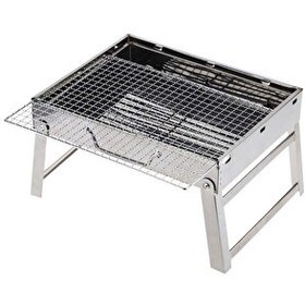 Resim Madfox Roadtrip Portatif Katlanır BBQ Mangal Gümüş 