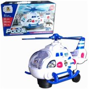 Resim Pilli Helikopter Kendi Etrafında Döner Pilli Polis Helikopteri 