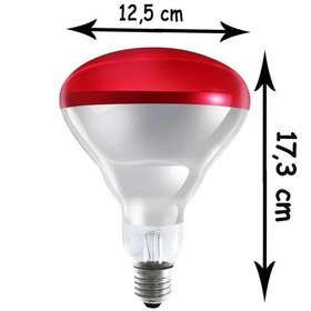 Resim Philips 150w İnfrared Kırmızı Ampul E27 Kümes Isıtıcı Lamba 