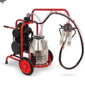 Resim Melasty Tekli İnek Süt Sağma Makinesi Paslanmaz Güğüm - Silikon Memelik Kuru Pompa 