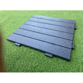 Resim Plastik Deck – Ahşap Görünümlü Zemin Kaplama Karosu (50X50 Cm) (4ADET) 