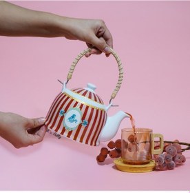 Resim Bellisima Hasır Saplı Demlik Pembe 