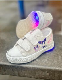 Resim Surpie Shoes Kuromi Çocuk Convers, Kız Çocuk Günlük Ayakkabı, Işıklı Çocuk Ayakkabı (31-35 Numara Aralığı Işıksız 