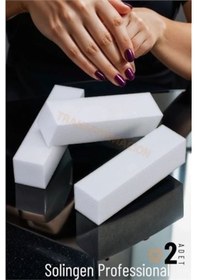 Resim Modacar Tırnak Törpü 4 Yüzey Blok Sünger Solingen Professional 3 Adet 