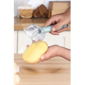 Resim Çok Fonksiyonlu Işlevli Soyacak Hazneli Meyve Sebze Soyacağı Kabuk Hazneli Gazoz Açacaklı Anahtarlı 