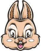 Resim UBGA GIFT Cute Rabbıt Tavşan 25 Cm Özel Tasarım Motor Kask Araba Duvar Stıcker Çıkartma 