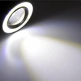 Resim Mercekli Angel Led Halkalı Sis Far Gövde Su Geçirmez Angel Beyaz 76 mm 