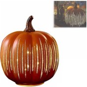 Resim Moveevo Turuncu Cam Kürdan Mühürlü Sebze Dekoru, Zamanlayıcı Ve Dahili Pil İle, 17x15x15 Cm, 415 G, Yenilikçi Işıklı Dekoratif Alet 