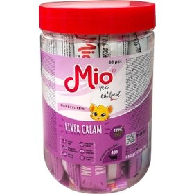 Resim Mio Ciğerli Krema Yetişkin Kedi Ödülü 30 x 15 G 