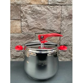 Resim Hascevher Esila Çelik 7 L Klasik Düdüklü Tencere Güveç Kırmızı 