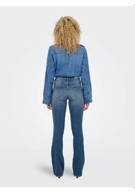 Resim Only Onlblush Mıd Flared Mavi Kadın Jean Pantolon 15339447 Mavi 