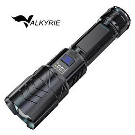 Resim Valkyrie 3 Mod Zoom Dijital Göstergeli Type-C Hızlı Şarjlı LED El Feneri 
