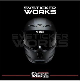 Resim Chaos Vizör Sticker Kask Vizör Sticker Tüm Kasklar Uyumlu 1 Adet Beyaz 