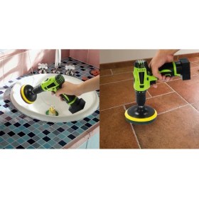 Resim Guangdong Spirit Eıtgzwas 2020 2 Takım Matkap Güç Fırça Kiremit Scrubber Ovma Pedleri Temizleme Kiti, Ağır Hizmet Tipi Ev Temizlik Aracı - 5 Inç ve 4 Inç (Yurt Dışından) 