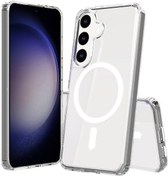 Resim Ariatech Galaxy S24 Plus Uyumlu Magsafe Şarj Özellikli Şeffaf Sert Pc Emb Renksiz 