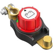 Resim Üst Direk Akü Kesme Anahtarı 12v, Akü Kesme Anahtarı Negatif Açık/kapalı 12-48v Arabalar İçin Üst Direk Akü Anahtarı Kırmızı Siyah 