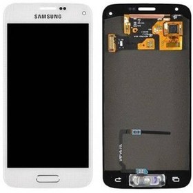 Resim Samsung Kdr Galaxy S5 Mini Sm-800f Uyumlu Servis Orjinali Lcd Dokunmatik Ekran Beyaz 