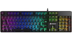 Resim Gamebooster G24B Enigma Rainbow Aydınlatmalı Red Switch Mekanik Siyah Oyun Klavyesi 