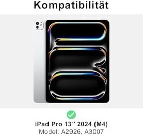 Resim M.TK moveteck İpad Pro 13 Inç M4 Çip 2024 Uyumlu Bluetooth Özellikli Standlı Kalem Bölmeli Klavyeli Kılıf, Siyah, Tek Ebat, KLAVYE-PRO13-SİYAH 