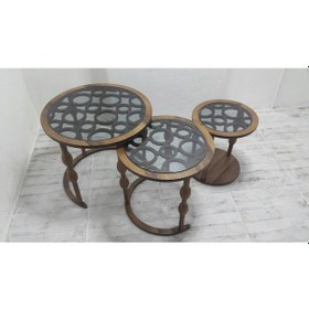 Resim Zen Zigon Sehpa Ceviz 