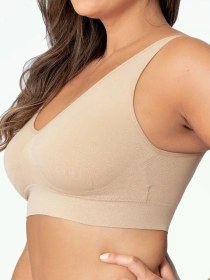 Resim Frautag Dikişsiz Spor Sütyeni, Tel İçermez 27051852 Bej 
