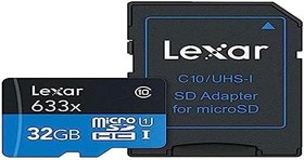 Resim Lexar microSDHC Kart 32GB UHS-I High Performance 633x U1 100MB/s 