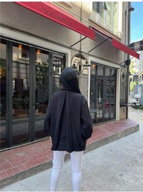 Resim WeShaya Siyah %100 Pamuk Cepli Gömlek Siyah 