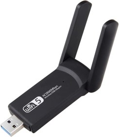Resim Teknobab Kablosuz Usb Wifi Adaptörü 1300mbps Lan Usb Ethernet 2.4g 5g Dual Wifi Ağ Wifi Donanım Adaptörü 