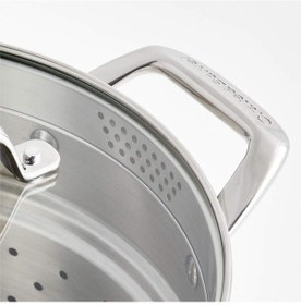 Resim Evencook Core 6 Qt. Cam Süzgeç Kapaklı Paslanmaz Çelik Çok Amaçlı Tencere Çok Renkli 