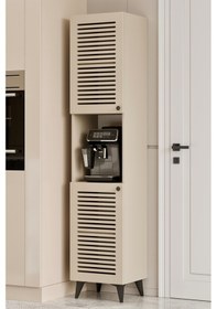 Resim Sümer Çok Amaçlı Dolap - Kahve Köşesi - Kiler Dolabı - Banyo Dolabı - Ayakkabılık - Mutfak Dolabı Kumtaşı 