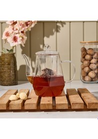 Resim Cheff Star Borosilikat Cam Demlik - Şeffaf - 800 Ml Renkli 