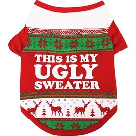 Resim Ximistore9 Noel Temalı Köpek Tişörtü - Şık Ve Rahat Evcil Hayvan Kıyafeti Çok Renkli 