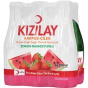 Resim Kızılay Karpuz Çilek Maden Suyu 6x200 ml 